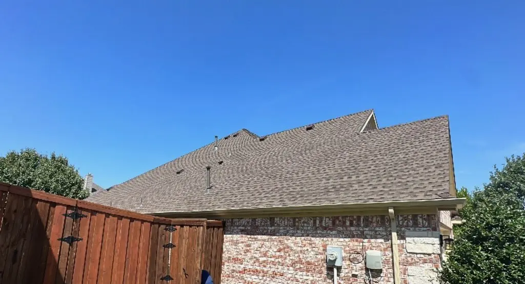 Completed roof replacement project in Englewood